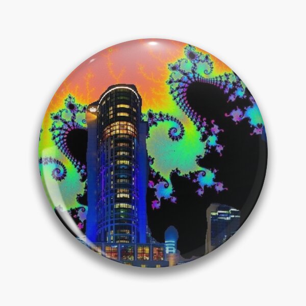 Item preview, Space Saucers Fractal Sky! designed and sold by ACIDTRIP32.