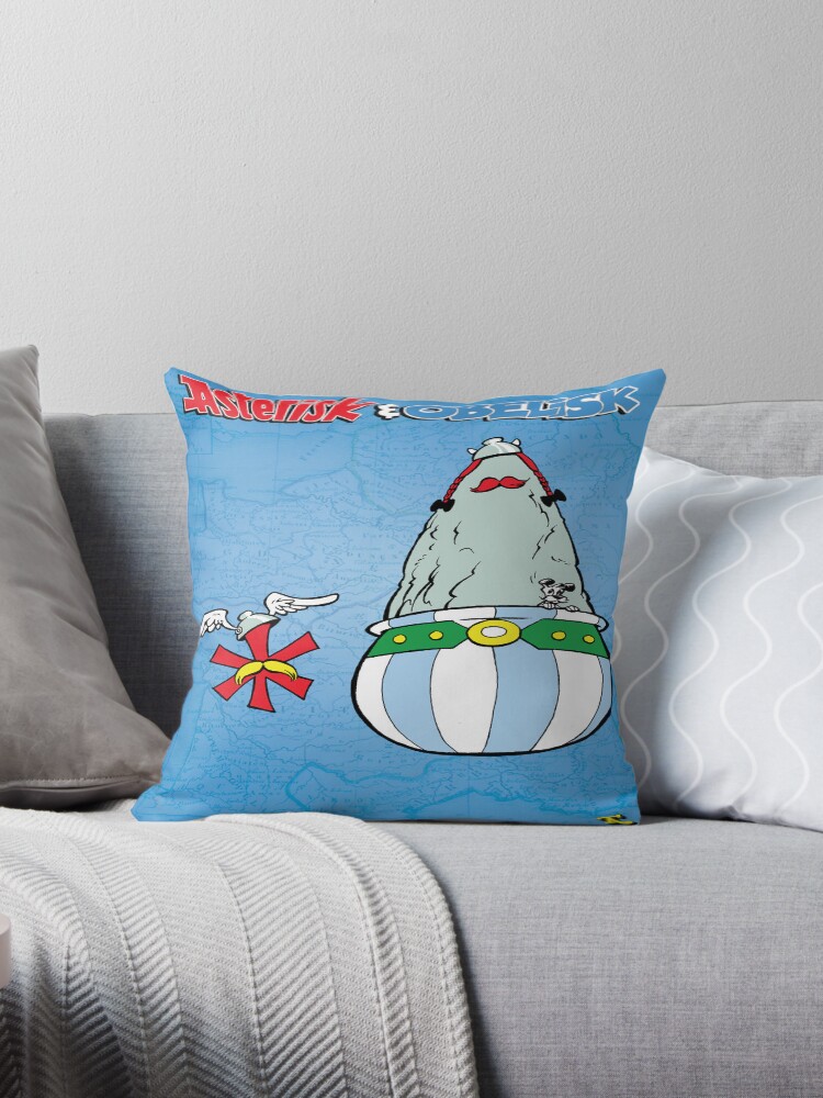 "Asterisk & Obelisk" Throw Pillows by Tom Kurzanski | Redbubble