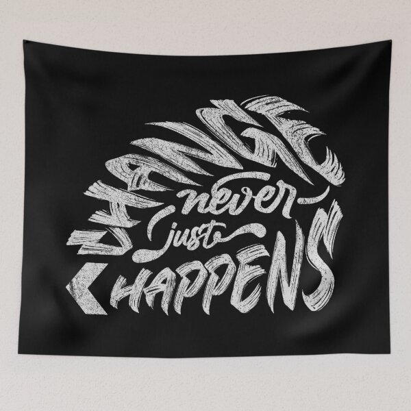 Item preview, Change Never Just Happens Typography designed and sold by OmmeDesigns.