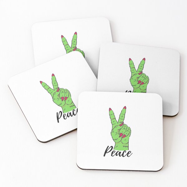 Item preview, Dragon Zombie Green Fingers Peace Sign Gift designed and sold by conceptDVS.