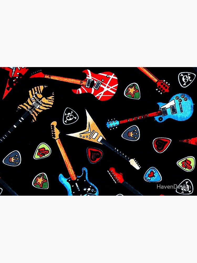 Thumbnail 4 of 4, Zipper Pouch, Electric Rock Guitars designed and sold by HavenDesign.