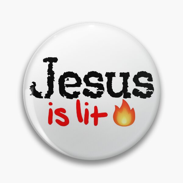 Item preview, Jesus is Lit! designed and sold by DoodleDashCollective.