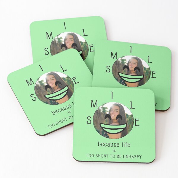 Item preview, Charli D amelio- Smile because life is too short to be unhappy (Green) designed and sold by VtheArtist.