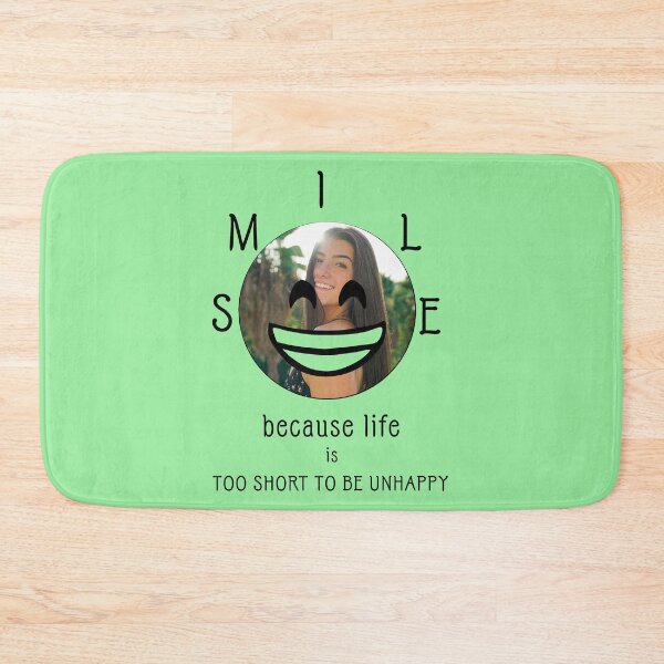 Item preview, Charli D amelio- Smile because life is too short to be unhappy (Green) designed and sold by VtheArtist.