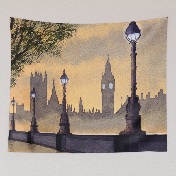 Item preview, A Misty London - After Yet More Rain designed and sold by William Holkham.