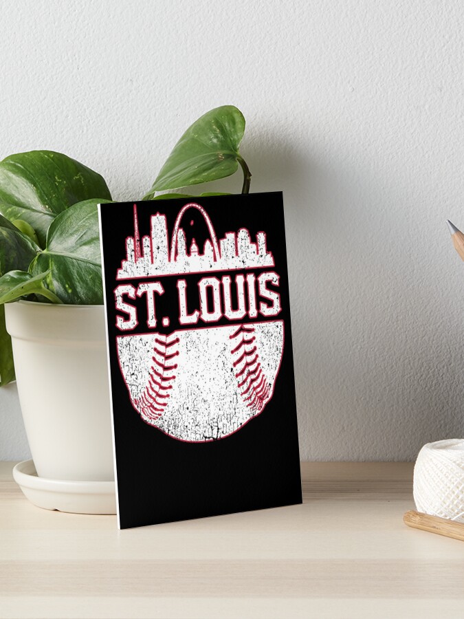  Vintage St. Louis Baseball Skyline Cardinal Retro