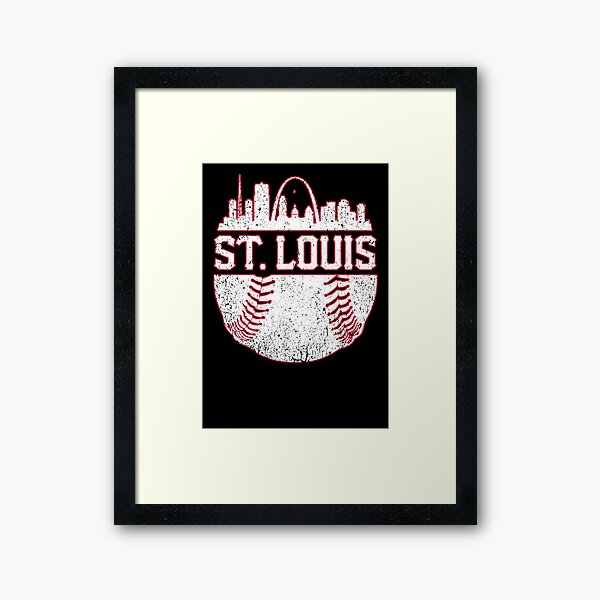 Vintage St. Louis Baseball Skyline Cardinal Retro Sticker for Sale by  schobertjazmine