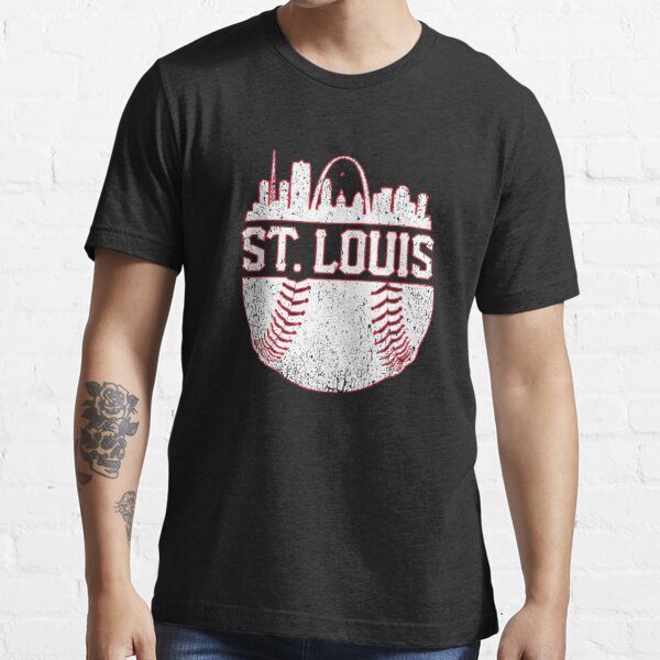 I love St Louis Womens T-shirt Small Cardinals Baseball Mom V-Neck