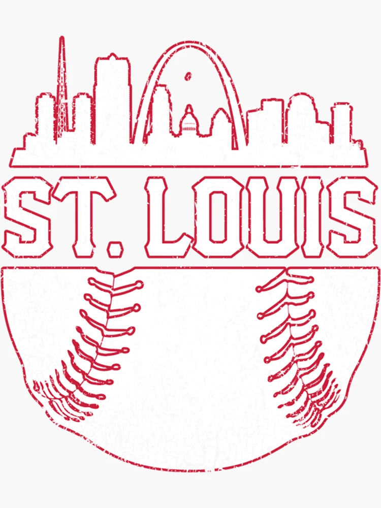 VINTAGE ST LOUIS CARDINALS BASEBALL LOGO STICKER MLB 3" X 3"