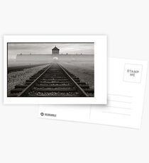 Death Gate - Auschwitz Birkenau - early morning Postcards