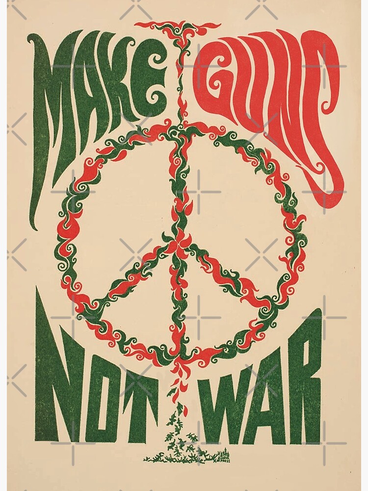 Thumbnail 2 of 2, Art Board Print, Make Guns Not War designed and sold by Anonymousbtb.