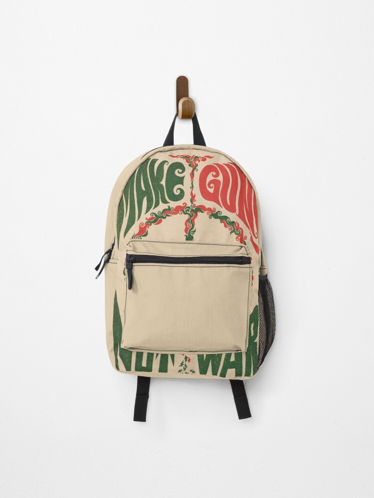 Thumbnail 1 of 3, Backpack, Make Guns Not War designed and sold by Anonymousbtb.