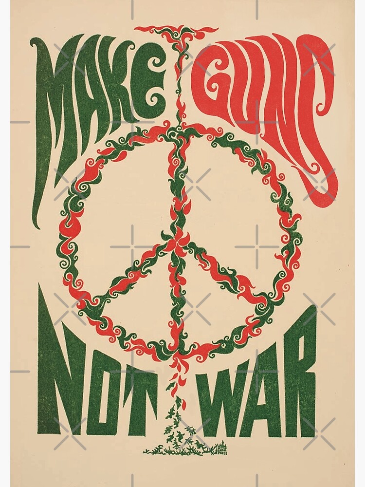 Thumbnail 3 of 3, Poster, Make Guns Not War designed and sold by Anonymousbtb.