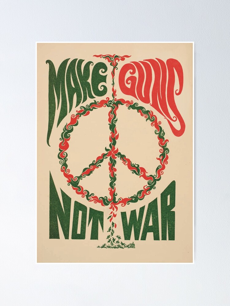 Thumbnail 2 of 3, Poster, Make Guns Not War designed and sold by Anonymousbtb.