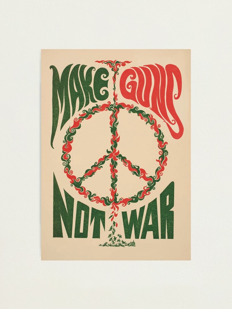 Thumbnail 2 of 3, Photographic Print, Make Guns Not War designed and sold by Anonymousbtb.