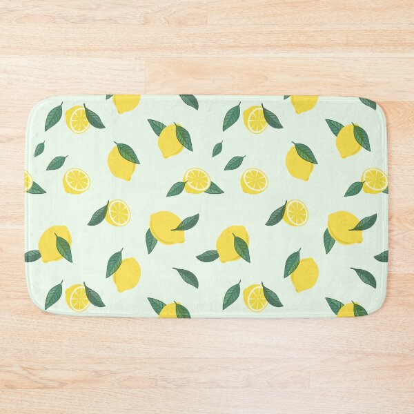 Item preview, Lemon yellow lemon with leaves fruit pattern Lemon Fruits with leaves leaf pattern designed and sold by Trenddesigns24.