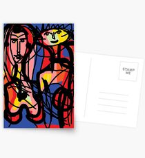 Colourful Couple Postcards