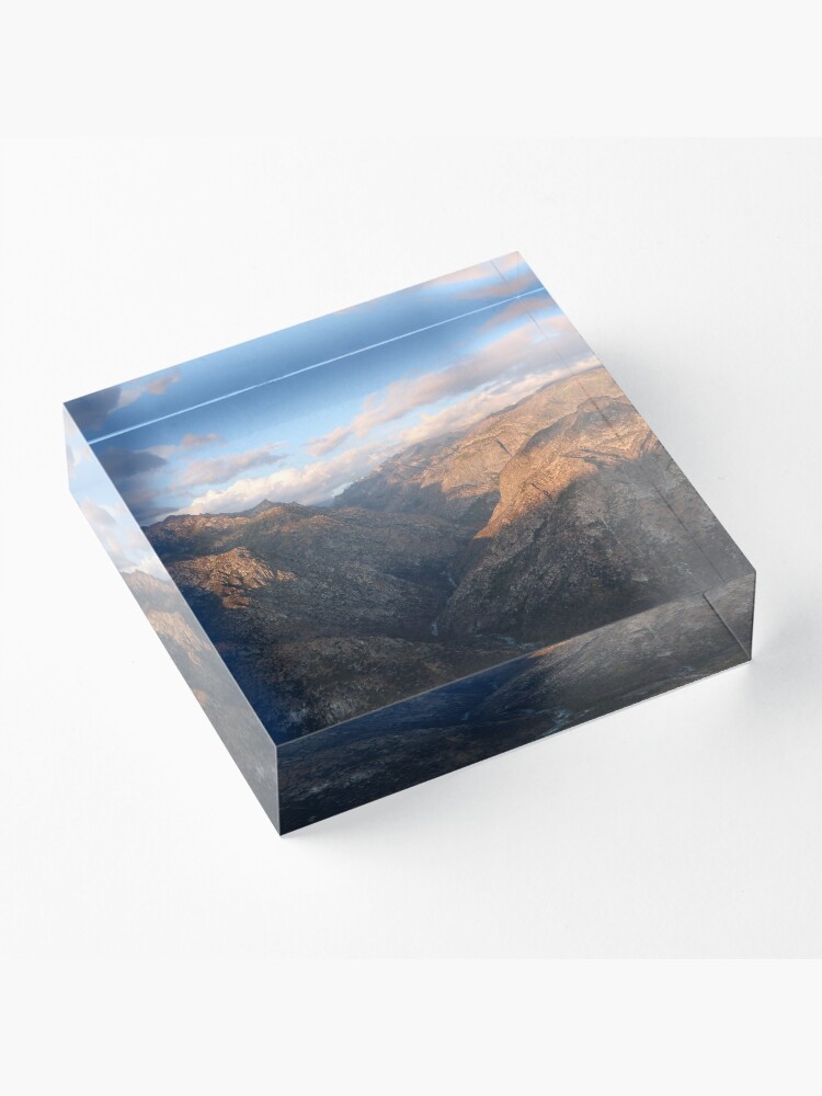 Alternate view of Kings Canyon overlook Acrylic Block