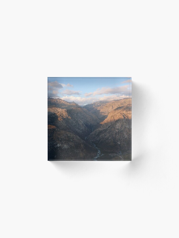 Alternate view of Kings Canyon overlook Acrylic Block