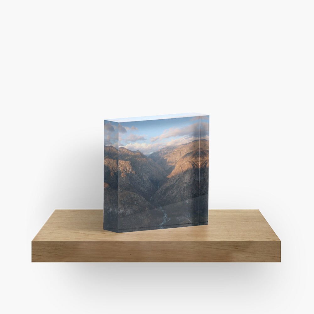 Kings Canyon overlook Acrylic Block