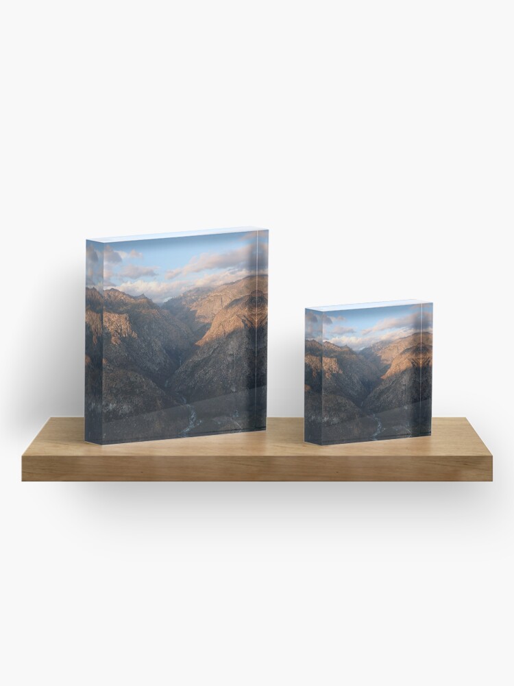 Alternate view of Kings Canyon overlook Acrylic Block