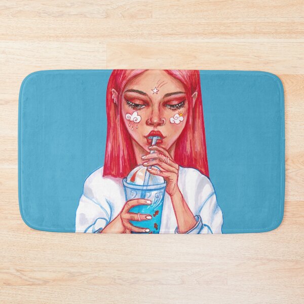 Item preview, Pierced girl with cocktail. designed and sold by Colibri77.