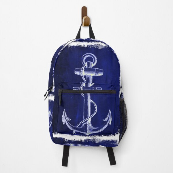 Item preview, Preppy Rustic beach sailor fashion Navy blue anchor nautical  designed and sold by LEILA ART SPACE.