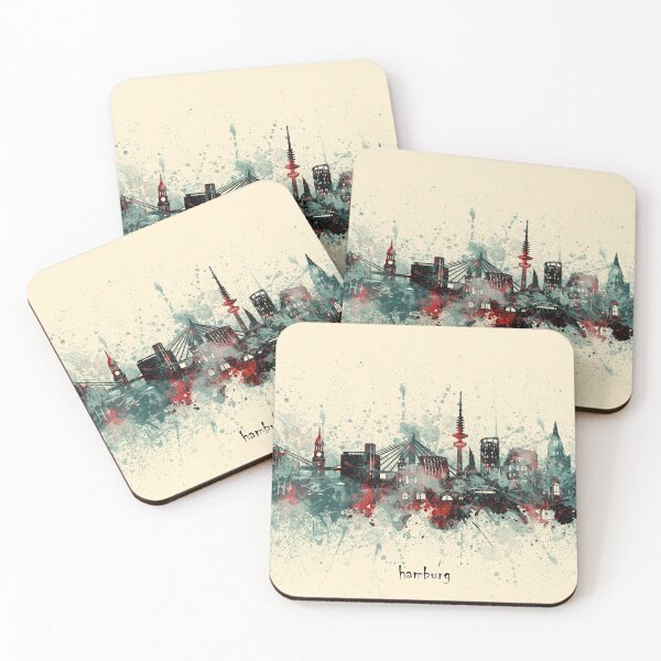 Item preview, hamburg skyline designed and sold by BekimART2.