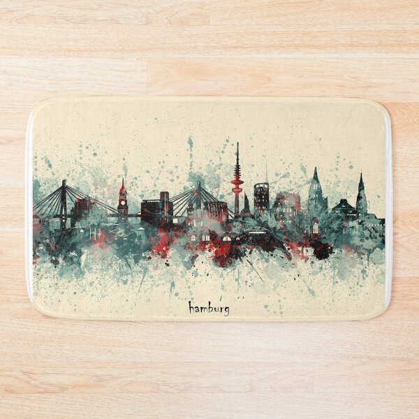 Item preview, hamburg skyline designed and sold by BekimART2.