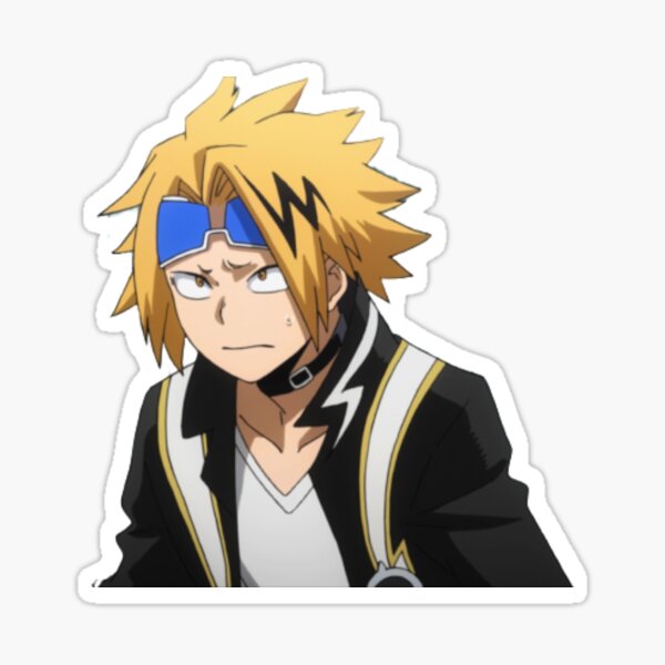 scared kaminari sticker by adrianadn redbubble