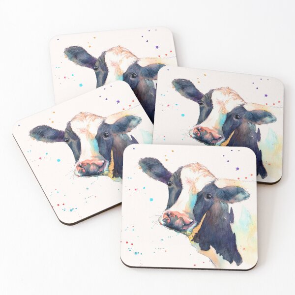 Item preview, Colorful Farmhouse Cow designed and sold by Lynnea Washburn.
