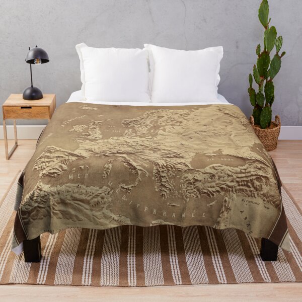 Item preview, Vintage Physical Map of Europe (1870) designed and sold by BravuraMedia.