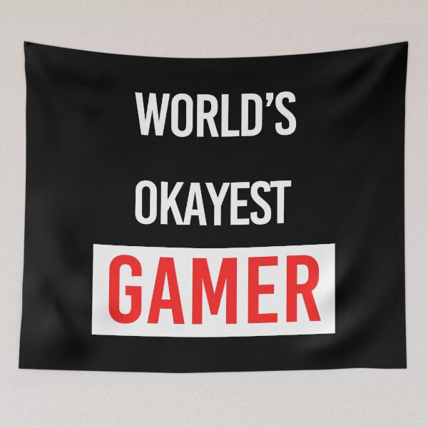 Item preview, World's Okayest Gamer designed and sold by DinoSpirit.