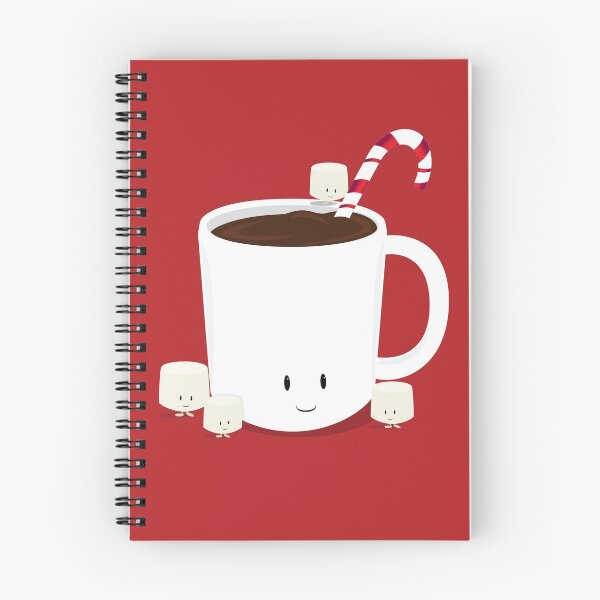 Artikelvorschau, Heiße Schokolade Heiße Kakao-Weihnachts-Zuckerstangen-Karikatur entworfen und verkauft von Melissa Patton.