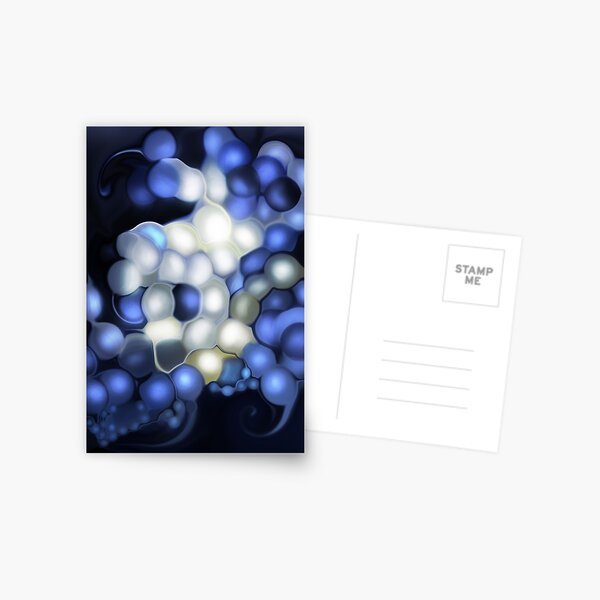 Dreamy Abstract Bubbles Postcard