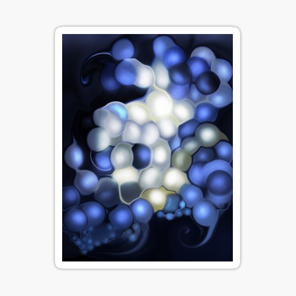 Dreamy Abstract Bubbles Sticker