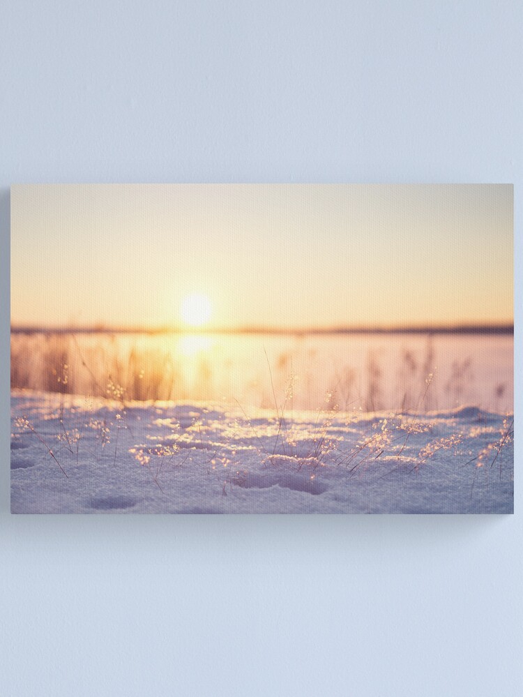 Thumbnail 1 of 3, Canvas Print, Snow Glow designed and sold by jennykarlsson.