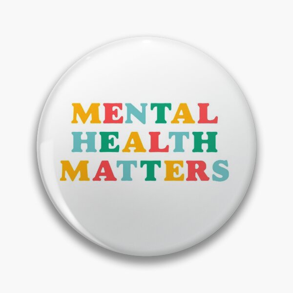 mental health matters rainbow quote Pin