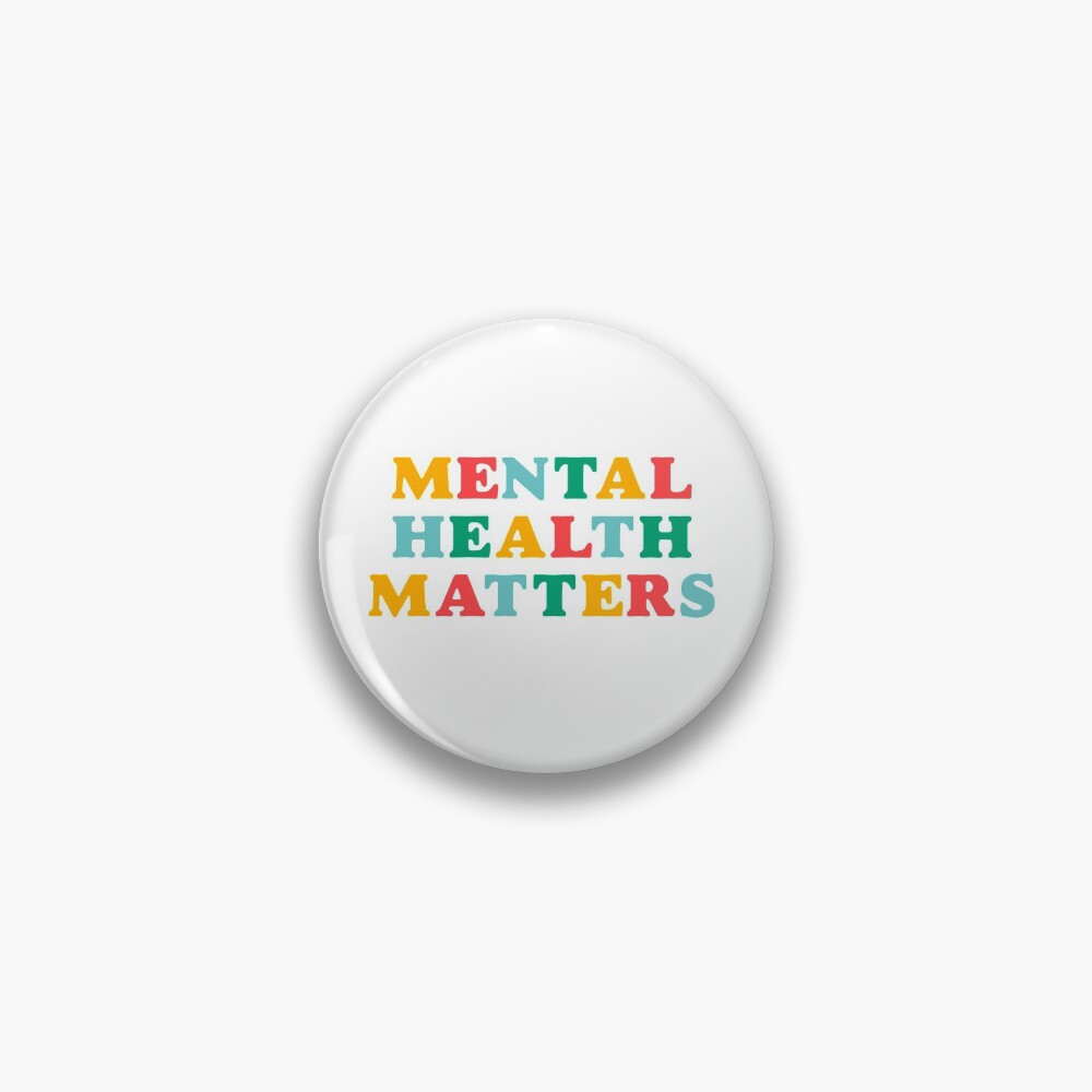 mental health matters rainbow quote Pin