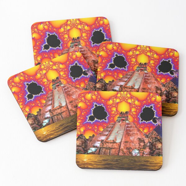 Item preview, Aztec Mayan Incan Pyramid Fractal Sky ! designed and sold by ACIDTRIP32.