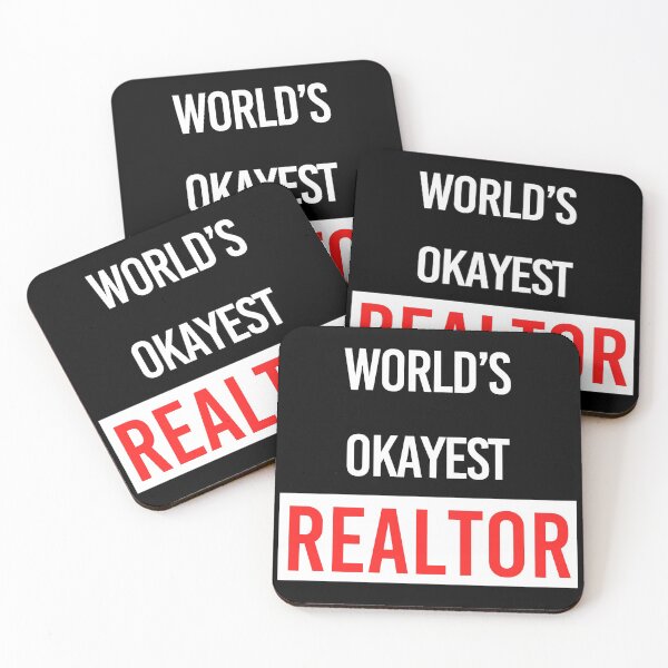 Item preview, World's Okayest Realtor designed and sold by DinoSpirit.