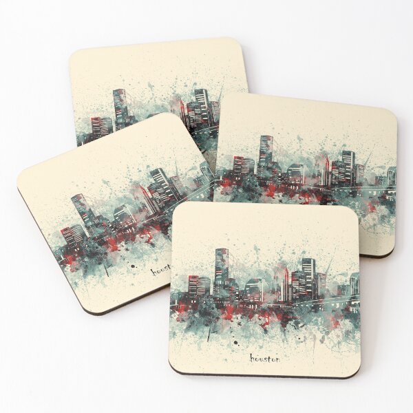Item preview, houston skyline designed and sold by BekimART2.