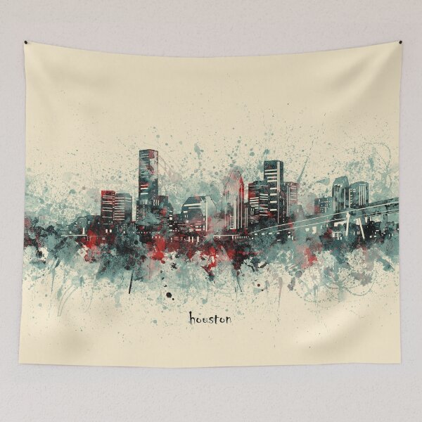 Item preview, houston skyline designed and sold by BekimART2.