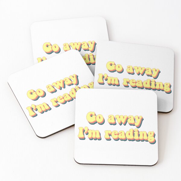 Item preview, Go away, I'm reading retro designed and sold by daybydayna.