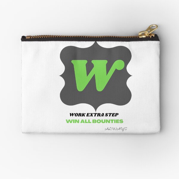 WORK HARD Zipper Pouch