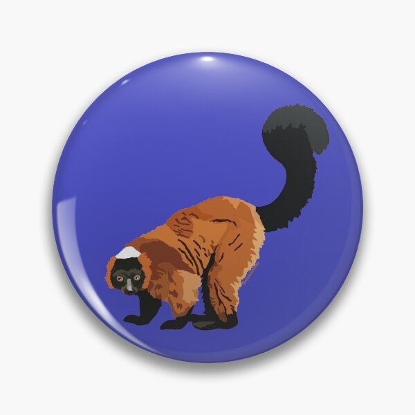 Item preview, Red Ruffed Lemur (Varecia rubra) designed and sold by Alawstrations.