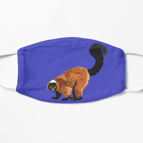 Red Ruffed Lemur (Varecia rubra) Flat Mask