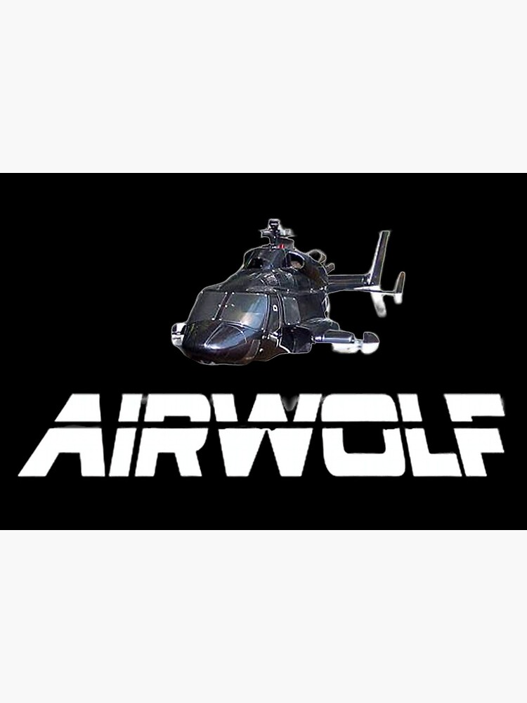 Airwolf TV Series Helicopter Metal Logo Pin 
