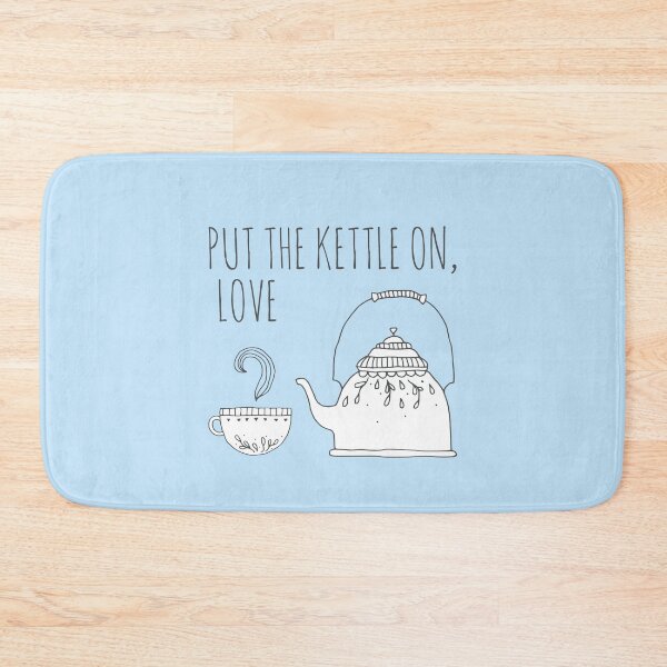 Item preview, Put the kettle on, love - simple line drawing designed and sold by Ofeefee.