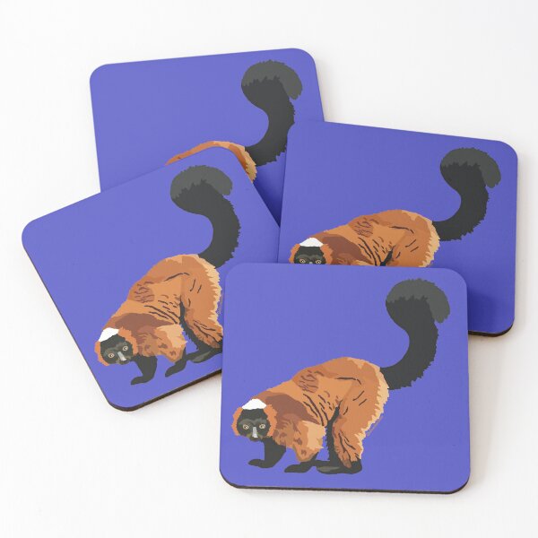 Item preview, Red Ruffed Lemur (Varecia rubra) designed and sold by Alawstrations.
